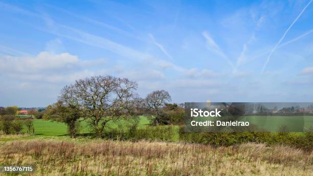 Rural Landscape In Spring With Minster On Horizon Beverley Uk Stock Photo - Download Image Now