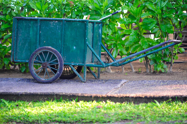 istock Cart park in the jogging track 1356767622
