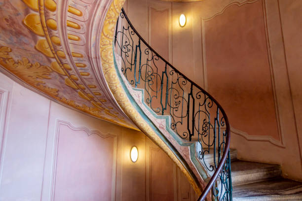 istock Spiral staircase in Melk abbey, Austria 1356770791