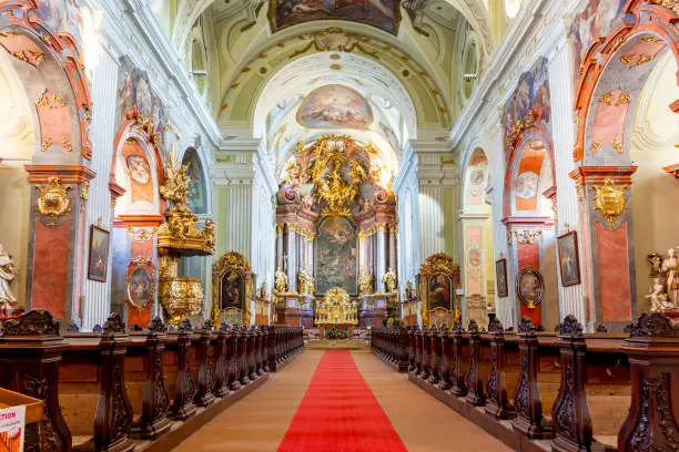 Photo of Parish Church (parish) St. Veit church interiors in Krems, Austria