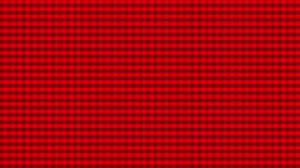 papier rouge de noël buffalo plaid vérifié pixel arrière-plan nappe texture rayée motif d’image généré numériquement sans couture - lumberjack shirt photos et images de collection