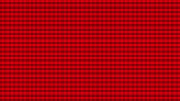 クリスマス赤い紙バッファローチェックピクセル背景テーブルクロスストライプテクスチャデジタル生成画像パターンシームレス