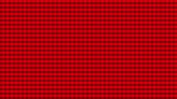 Photo of Christmas Red Paper Buffalo Plaid Checked Pixel Background Tablecloth Striped Texture Digitally Generated Image Pattern Seamless