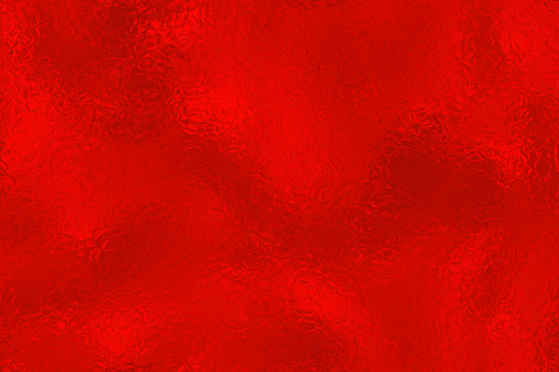 Christmas Red Foil Paper Glitter Background Aluminum Silk Shiny Ombre Award Texture Retro Style Light Reflection Garnet Flame Tree Vibrant Color Holiday Decoration Digitally Generated Image Red Carpet Event Valentine's Day Wrapping Paper Pattern Seamless
