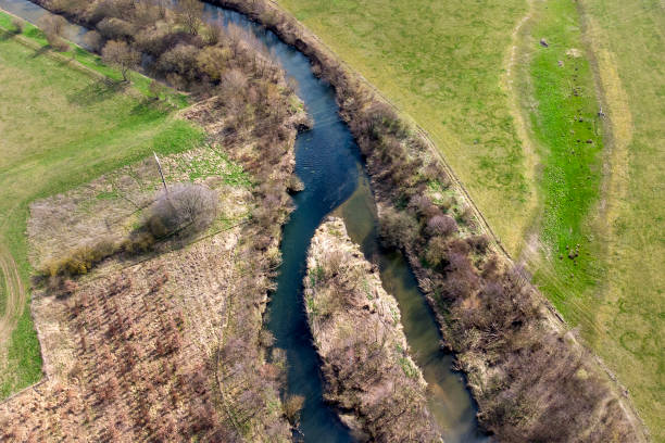 istock Renaturation of a small river 1356782739