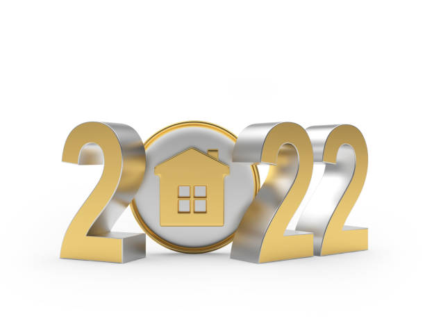 istock Number 2022 with house icon. 1356784410