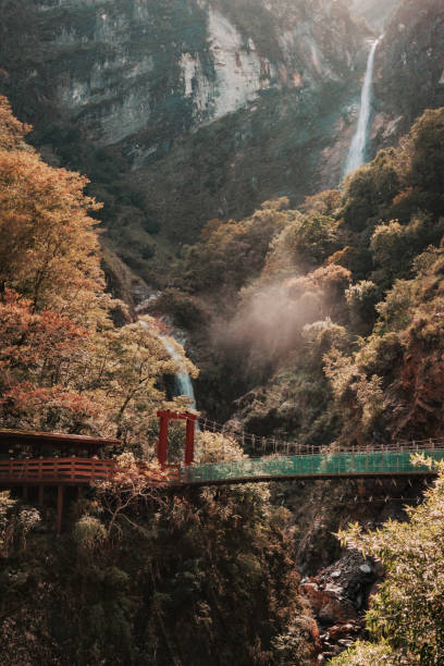 istock Dreamy waterfall with marble gorge in Taroko Hulien, Taiwan 1356788120