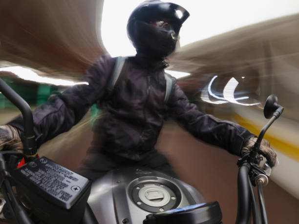 istock Riding an Yamaha Motorcycle 1356791042