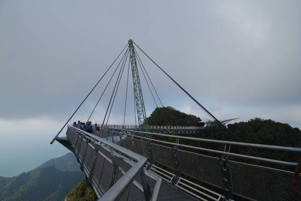 istock Sky bridge in Langkawi island 1356792245