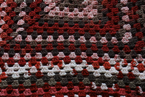 tapiz colorido hecho a mano en lana photo