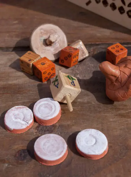 Photo of Roman board games pieces