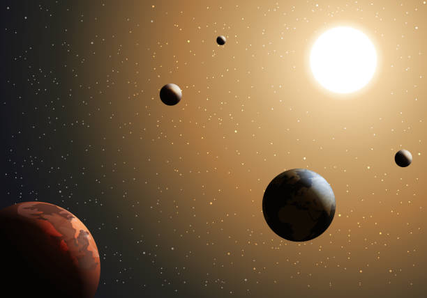 Solar system and space objects. Elements of this image furnished by NASA