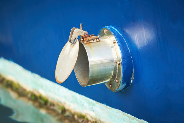 Scupper hole for water drainage water from main deck of the boat.Scupper hole for water drainage water from main deck of the boat.