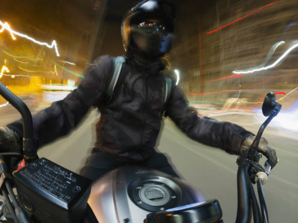 istock Riding an Yamaha Motorcycle 1356810671
