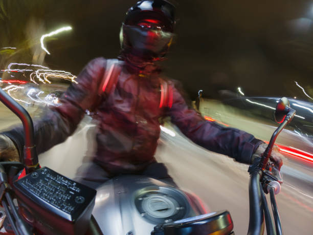 istock Riding an Yamaha Motorcycle 1356810683