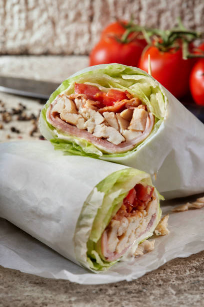 istock Roast Chicken BLT Lettuce Wrap Sandwich 1356818949