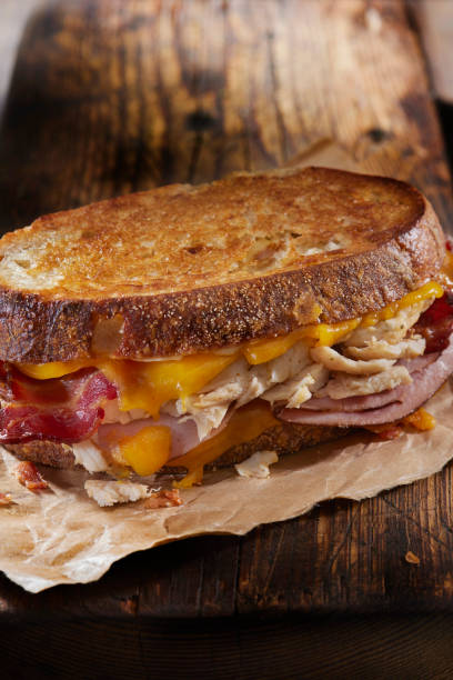 istock Roast Chicken Grilled Cheese Sandwich on Sourdough Bread 1356819784
