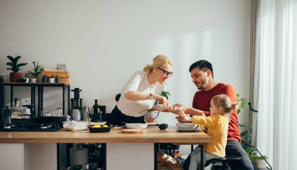 istock Family Having a Healthy Breakfast in the Kitchen 1356820144
