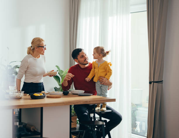 istock Family Having a Healthy Breakfast in the Kitchen 1356820152