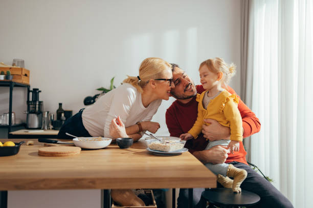 istock Family Having a Healthy Breakfast in the Kitchen 1356820165