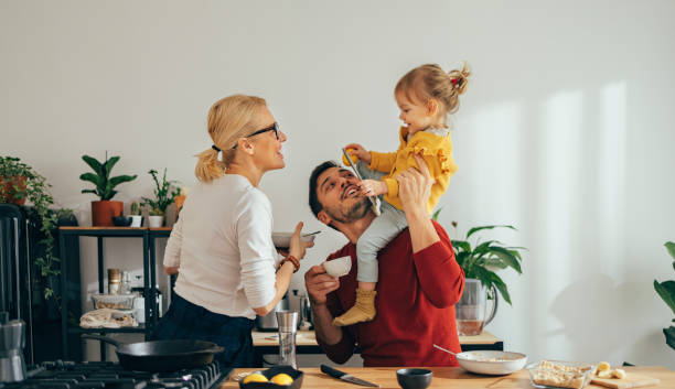 istock Family Having a Healthy Breakfast in the Kitchen 1356820218