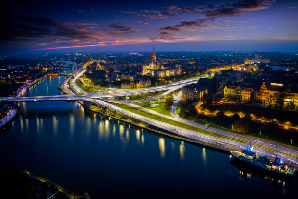 istock Szczecin by night, Poland 1356823466