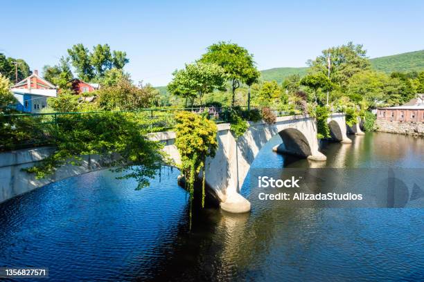 Bridge Of Flowers In Shelburne Falls Massachusetts Usa Stock Photo - Download Image Now