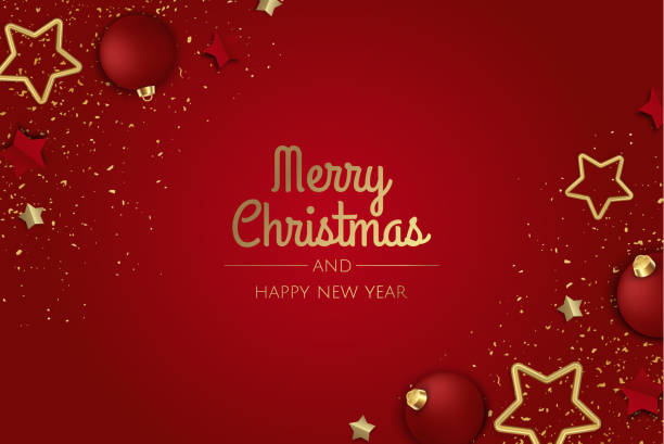 istock Merry Christmas and Happy New Year. Xmas Festive background with realistic 3d objects, white and gold balls. 1356834658