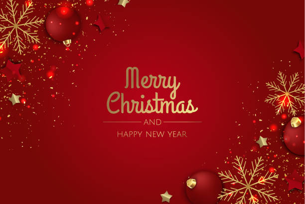 istock Merry Christmas and Happy New Year. Xmas Festive background with realistic 3d objects, white and gold balls. 1356834684