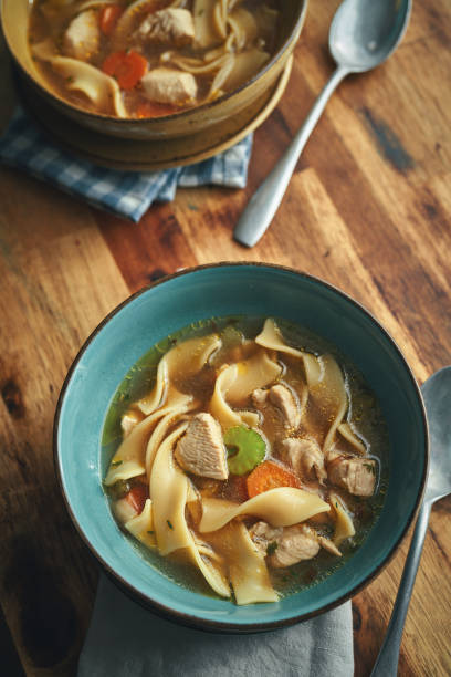 istock Chicken Noodles Soup with Fresh Vegetables 1356837784