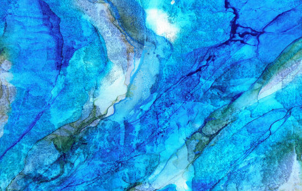 istock Volumetric abstract grunge background. Dirty cracked 3d rendering colorful surface 1356837847