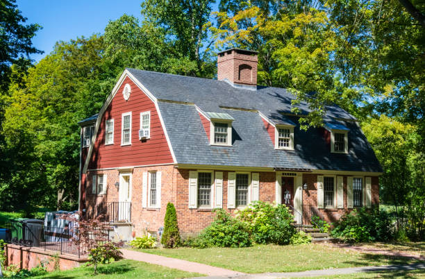 Bangor, Maine, USA - August 4, 2018: Stephen King's house at 47 W Broadway in Bangor, Maine on August 4, 2018