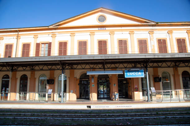 Lucca, province of Lucca, Italy -November 19 2021 :  Train station of Lucca , Italy Lucca, province of Lucca, Italy -November 19 2021 :  Train station of Lucca , Italy lucca stock pictures, royalty-free photos & images
