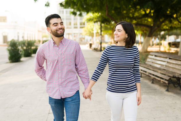 istock Woman and man enjoying a romantic date 1356841803