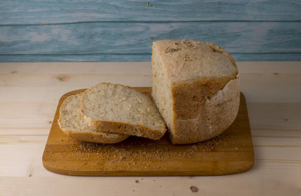 istock Homemade soft bread cut into slices 1356847480