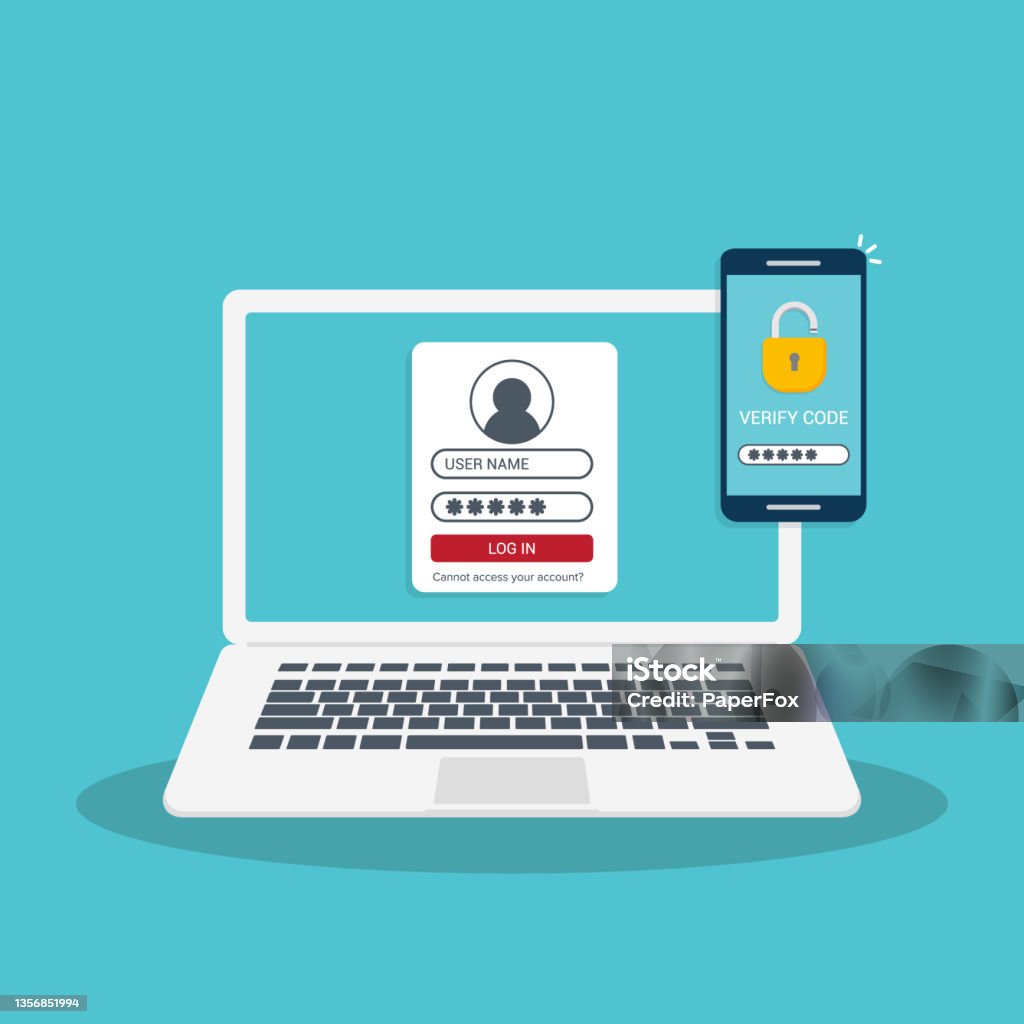 Authentication Security Images Two Factor Multifactor Authentication Security Concept Stock ...