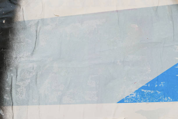 istock Weathered and ripped street poster background 1356861993