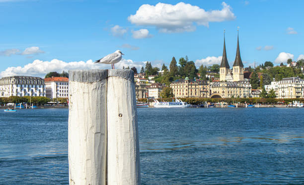 istock Scenic waterfront view of Lucerne, Switzerland. 1356863664