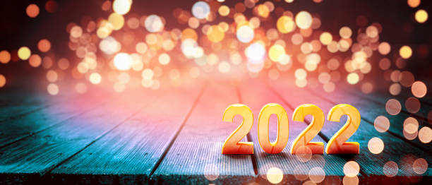 istock Happy New Year Background. Start to 2022. 3D illustration 1356871929