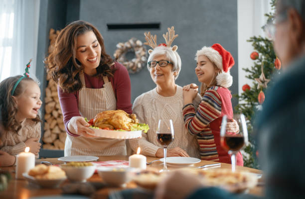 istock family celebrating Christmas 1356885168