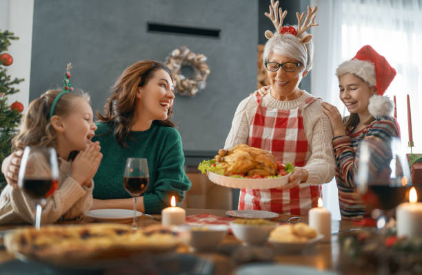 istock family celebrating Christmas 1356885171