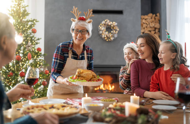 istock family celebrating Christmas 1356885186