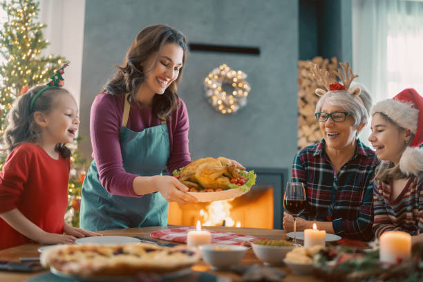 istock family celebrating Christmas 1356885197