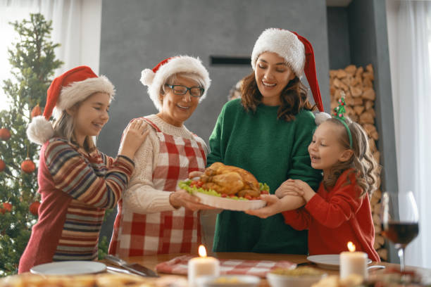 istock family celebrating Christmas 1356885234