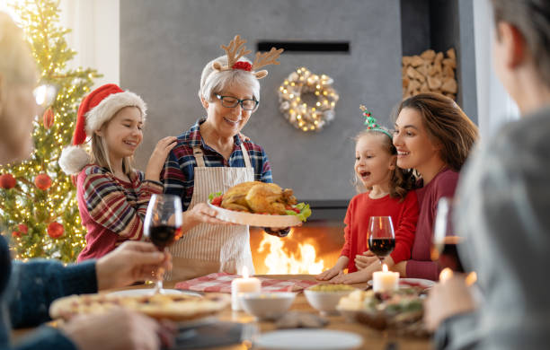 istock family celebrating Christmas 1356885246