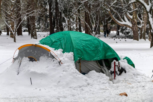 istock Homeless Camping During The Winter 1356889572