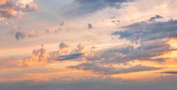 istock Background photos of an expressive sky with colored clouds 1356890646