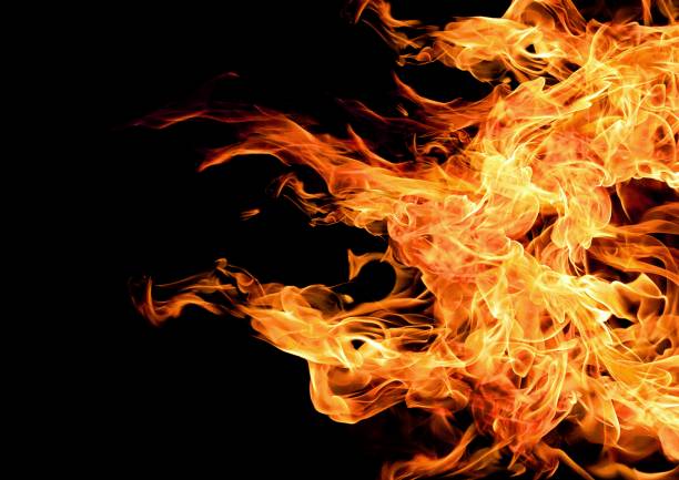 istock Illustration of burning fire 1356892530