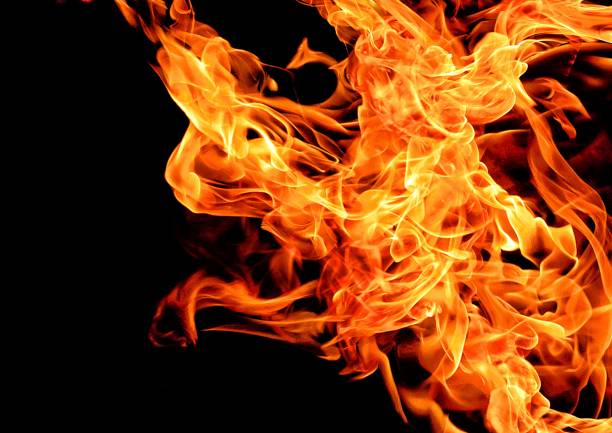 istock Illustration of burning fire 1356892545