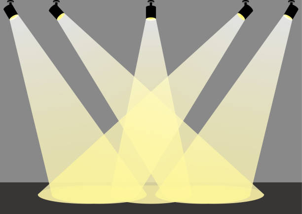 reflektor - světlomet elektrické světlo stock ilustrace
